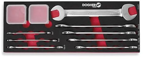 Dogher 450-080 - B. Comb 8 Llaves Doble Boca Abierta 1/4