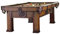 Billiard-Royal Billardtisch Pooltisch Modell Orient 8 ft. mit hochwertigem K-55 Bandengummi und freier Tuchwahl, Tuchfarbe:Beige