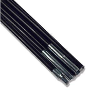 TentSpares - Kampa Brean 3 Tent, Black Coded Fibreglass Front Canopy Poles, Durable Tent Poles Replacement for Camping
