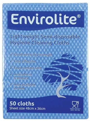 EcoTech Envirolite Cloth Large Blue Pk50