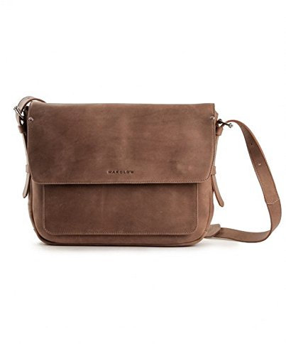 HAROLD'S Ivy Kurier Messenger Leder 38 cm Laptopfach