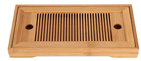 Fdit Geschmackvolle japanischen/chinesischen Gongfu Tee Tisch, Serviertablett Box Reservoir Drainage Typ für Teehaus Home Office