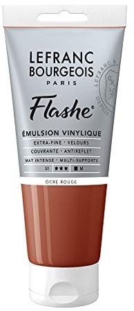 Lefranc Bourgeois Flashe Acrylique Tube 80ml Ocre Rouge