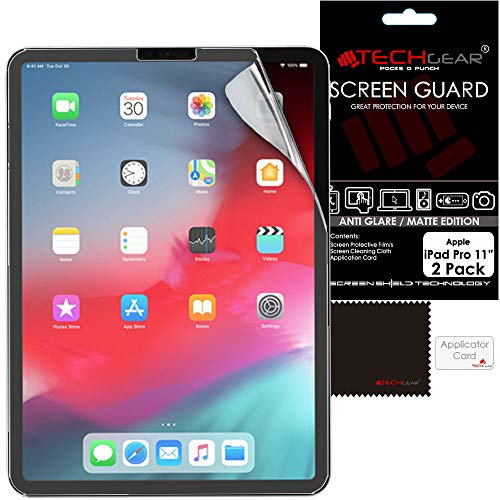 TECHGEAR [2 pezzi] Proteggi Schermo Opaco Antiriflesso per iPad Pro 11 2021/ 2020 /2018 - Autentiche Pellicole Protettive Opace Compatibili con iPad Pro 11 / iPad Air 4