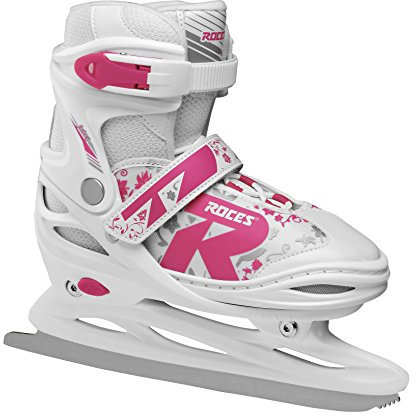 Roces Unisex Jugend Jokey Schlittschuh, Weiß-Fuchsia, 10jr-12jr