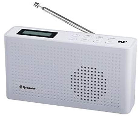 Roadstar TRA-130D+ Taschenradio Weiss 20 Senderspeicher DAB+