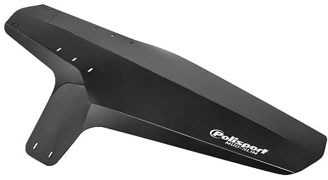 Polisport 8624600001 - Mud-Slim - Compact, Lightweight Mudguard for Front Forks or Saddle Rails, Versatile and Tool-Free Installation, Ideal for Commuting and Racing, Black