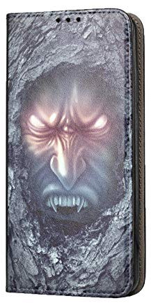 KX-Mobile Hülle für iPhone 7/8 / SE 2020 Handyhülle Motiv 299 Vampir Blau Schwarz Premium Smart aus Kunstleder einseitig Bedruckt HandyCover Handyhülle für iPhone 7/8 / SE 2020 Hülle