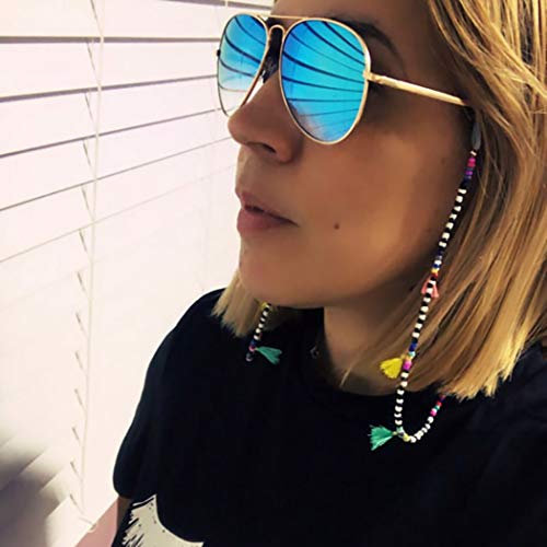 Bohend Boho Sonnenbrillen Kette Bohemien Korn Quasten Brillenkette Korn Brillenzubehör Zum Brille und Sonnenbrille