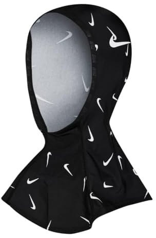 NIKE Swim Hijab Badeanzug Damen, Damen, Trainingsanzug, NESSB442-006, Jet Black, M