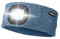 ATNKE LED Beleuchtetes Stirnband, Wiederaufladbare USB Lauf Stirnbänder mit Licht Extrem Heller 4 LED Lampe Winter Warme Stirnlampe für Herren und Damen Geschenke/Shadow Blue