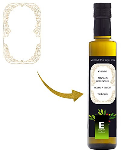 Confezione di olio extra vergine di oliva personalizzato, bottiglie personalizzate, regali biologici, olio personalizzato, regalo eventi, regalo di nozze, personalizzato (bottiglia 500 ml, 12 pezzi)