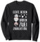 Les véritables sorcières ont deux baguettes magiques, tricot et crochet. Sweatshirt