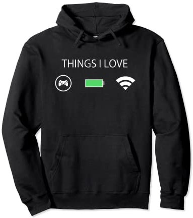 Minuteur amusant de jeu Things I Love Sweat à Capuche