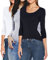 ONLY Damen Langarmshirt Figurbetont und Tailliert aus Baumwolle, Rundhalsausschnitt (3er Love Mix 2 - L) (Black, White, Grey)