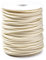 Crafans Cordoncino in gomma da 2 mm, 50 metri/rotolo, colore puro, per la creazione di gioielli, fai da te, artigianato, bracciali, lavori a maglia tubolari, marrone chiaro