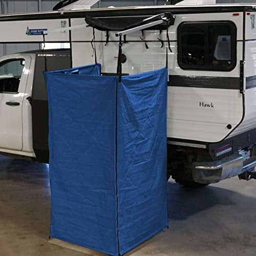 Prime Tech Duschzelt Umkleidezelt Outdoor-Zelt, 100x100x200 cm, blau