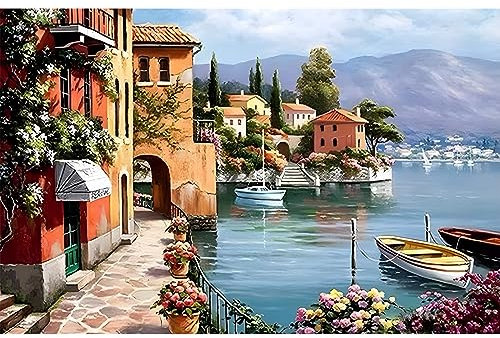 MOGTAA Venedig Diamond Painting Erwachsene, 5D Landschaft Diamant Painting Bilder Erwachsene Anfänger, DIY Diamond Art Diamant Malerei Set für Home Wand Dekor 30x40cm