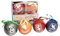 Ciao Set di 4 palline da decoupage per albero di Natale di Harry Potter Hogwarts Houses (Ø8 cm), con licenza ufficiale Wizarding World, in confezione regalo, multicolore