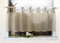 Devola Scheibengardine Einfarbig Bistrogardine Voile Kurzgardine Transparent Küchengardinen Modern mit Schlaufen Cafe Gardinen Kurzstores Gardinen HxB 30x120cm Khaki 1 Stück