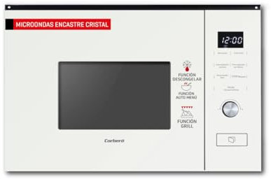 Corberó - Microondas | CMICM20GLWINTEG | 20L | Potencia 800W | Control Touch | 5 Niveles Potencia | Temporizador 95 min | Grill | Plato Giratorio 255mm | Blanco