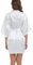 Vestaglia Bride Bianca Sposa da Kimono Donna Accappatoi e Vestito da Sposa Camicia da Notte Abito Satin Sexy Pigiama in Raso Scollo