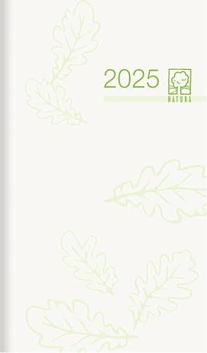 Zettler - Taschenplaner 2025 Recycling, 8,8x15,2cm, Taschenkalender mit 32 Seiten, 1 Monat auf 2 Seiten, separates Adressheft, Blauer Engel, Tages- und Wochenzählung und deutsches Kalendarium