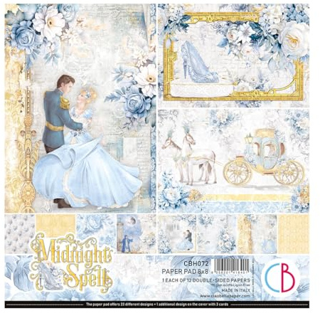 Ciao Bella Midnight Spell Papierblock, 20,3 x 20,3 cm