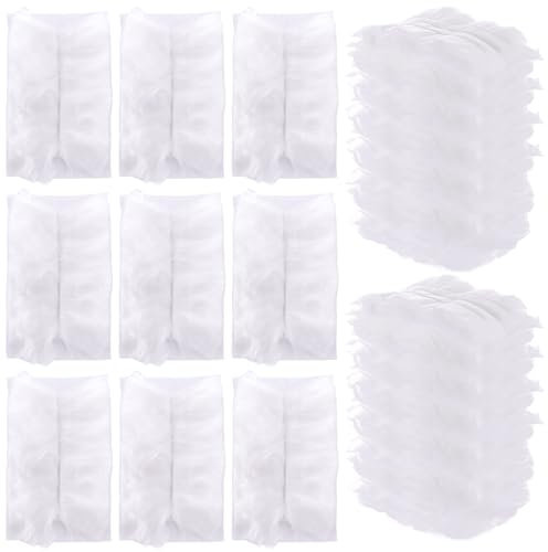 FWEEK 60PCS Flash Dust Magnet, Fluffy Duster Refills, Flash Dust Magnet Refill, Disposable Duster Heads for Home & Car Cleaning - White
