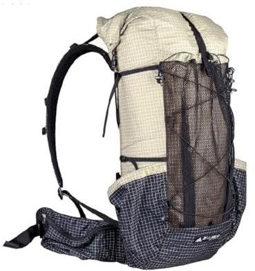 Acqorad 3F UL GEAR QiDian Pro UL 46+10L Rucksack Outdoor Klettern Tasche Camping Wandern Taschen UHMWPE Ultraleicht, Beige, Unisex, Leichtgewichtig