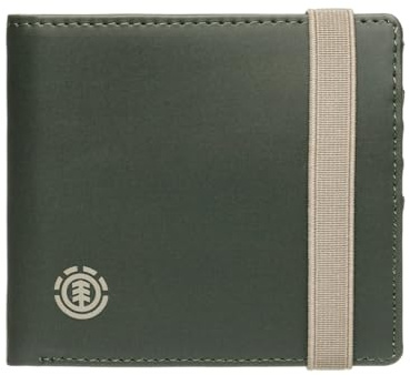 Element Icon Strap - Stabile große zweifach Faltbare Geldbörse - Unisex - One Size - Grün