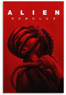 SQOGZWHH Alien Romulus Poster, Alien Romulus 2024, Horror-Film-Poster, Wandkunst, Gemälde, Schlafzimmer, Malerei, Poster, 30 x 45 cm, Stil 9