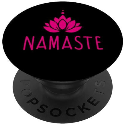 Orchidee Namaste Design Meditation Buddhismus Buddha Yoga PopSockets Klebender PopGrip