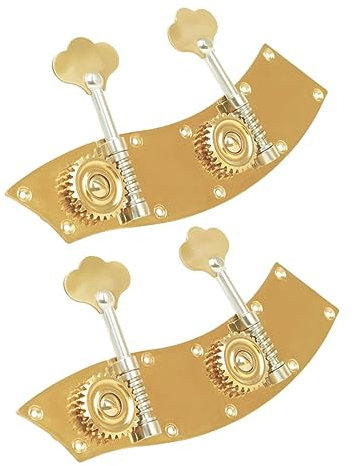 TOYANDONA 2st Bass-knopf Kontrabass Looper Stimmwirbel Bass-stimmwirbel Gitarrentuner -stimmwirbel Tragbarer Stimmwirbel E-bass Stimmwirbel Mechaniken Kupferlegierung Golden