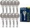 Lot de 10 clés Pass PTT T10 Universelle pour Boîtes aux Lettres - Compatible avec Interphones et Serrures d'Immeubles - Acier Inoxydable, Idéale pour Livreurs, Agents Immobiliers et Artisans