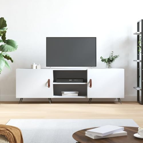 ShGaxin Mueble para TV Madera de ingeniería Blanco 150x30x50 cm, Mesa TV, Mueble TV Salon, Mueble Television, Mesa Television, Muebles De Salon, Mesa Salón TV 829068