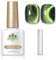 Cat Eye Gel Nail Polish - Green Glitter Gel Nail Polish - Magnetic nail Polish with Nail Magnet Pen - Holographic gel Nail Varnish Soak off UV Long Lasting for Cat Eye Nail Design
