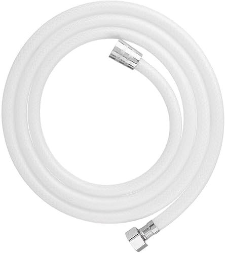 YIHANWUU Tuyau Court, Flexible Universelenroulement, Antidéflagrant, Pour Pommeau de Douche À Main En Pvc, Rallonge Pour Robinet de Salle Den/White/1.5 Meter
