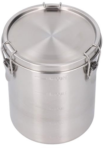 Brrnoo Stainless Steel Dog Food Container, Leak-Proof Pet Food Storage Bin with 1600ML Capacity for Pet Owners, Easy to Clean Cat Food Holder for Kitchen Use