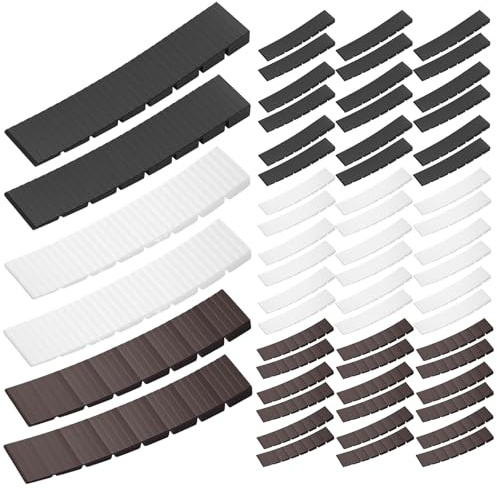 60 PzCunei per Mobili, Spessori in Plastica, Spessori per Mobili, Cunei Livellanti, Spessore per Mobilie, Cunei di Livellamento Compensazione per Allineamento Tavolo Sedia Armadi(3 Colori)