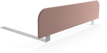 regalik Bettgitter Rausfallschutz Kinderbett 90 x 20 cm, Rosa, ohne Bohren | Stabile Absturzsicherung aus laminierter Platte, Montage unter der Matratze, passend für Kinderbett und Babybett