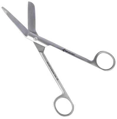 First Aid Only Listerschere 18cm | Verbandschere aus Edelstahl | Medizinprodukt mit CE-Kennzeichnung | Robust, langlebig, leicht zu reinigen | Für Klinik, Praxis & Erste-Hilfe | P-96029 00