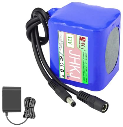 JHKJ DC 12V 10000mAh 15000mAh 30000mAh 2500mAh Rechargeable Lithium-ion Battery Pack Compatible with Most 12V Devices Solar Lights LED Lights Sprayers,12V,7500mAh