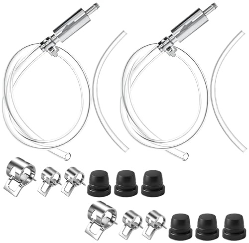 Erzekrim Bremse Entlüften Schlauch 2 Stück Kupplung Blutschlauch Werkzeug | Bremsflüssigkeitswechselgerät Kit One Way Valve Tube Bleeding Tools Bremsenentlüfter mit Schläuchen & Klemmen für Motorrad