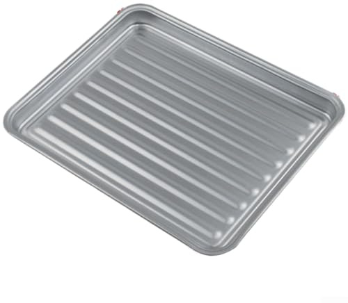Grille de barbecue découpable en acier inoxydable pour four à micro-ondes – Plaque de cuisson multi-marques résistante à la chaleur (23–25 L)