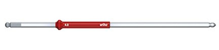 Wiha Wechselklinge Sechskant-Kugelkopf, schwenkbar für schwer zugängliche Bereiche, für Drehmoment-Schraubendreher mit Längsgriff (26222) 2,0 mm x 175 mm, 0,9 Nm