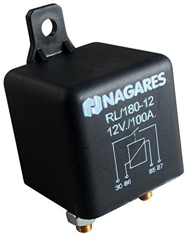 Nagares RL/180-12 Relais, Arbeitsstrom, Schwarz