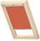 VELUX Original Dachfenster Verdunkelungsrollo für MK10, Orange, mit Grauer Führungsschiene