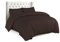 Sapphire Collection Plain Duvet Cover With Pillow Cases Non Iron Percale Quilt Cover Bedding Bedroom Set (Double, Chocolate)