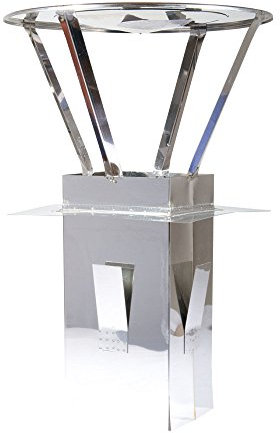 Regenhaube aus Edelstahl quadratisch 130/130 für Schornsteine 135 x 135 mm